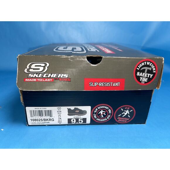 Skechers Work Slip Resistant Safety Toe Shoes Womens 9.5 Box main image 7
